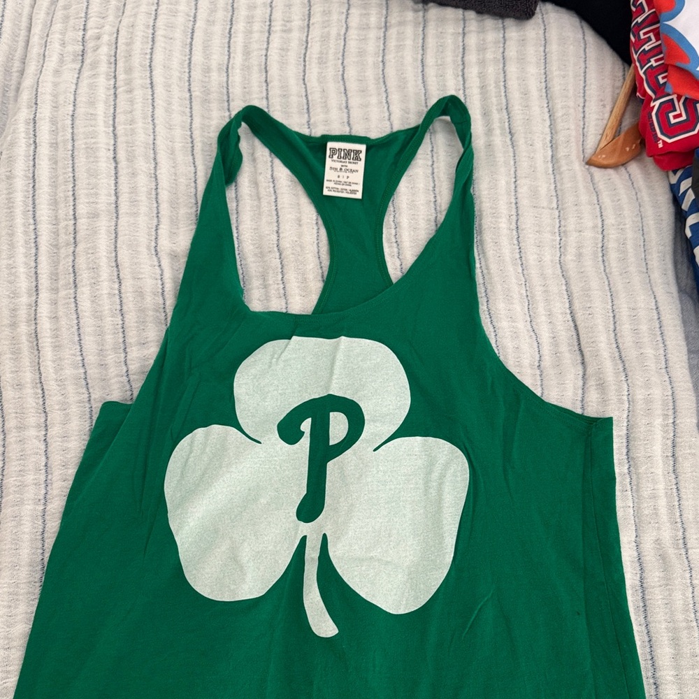 Philadelphia Phillies Green Shamrock Tank Top st Patrick’s Day